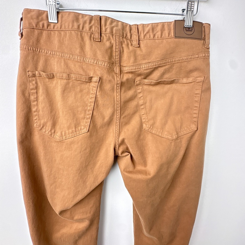 Peter Millar Pants Mens 32 Brown Ultimate Sateen 5 Pocket Chino Stretch Trouser - Picture 5 of 11